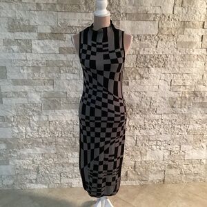 Daily Practice by Anthropologie Geo Knit Midi Dress (NWT)